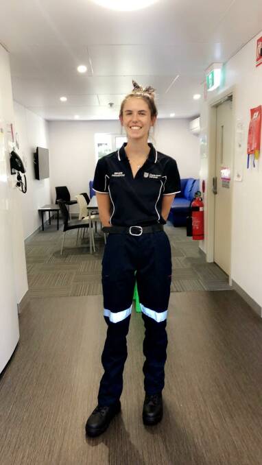 RETURNING TO STUDY: CSU Bachelor of Paramedicine student Grace Madden. Photo: Jessica Lightfoot.