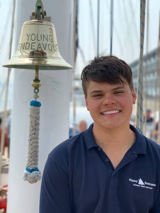 ON A MISSION: Hastings teenager Phoenix Nincsics overcame an 11 day voyage with the tall ship, STS Young Endeavour.