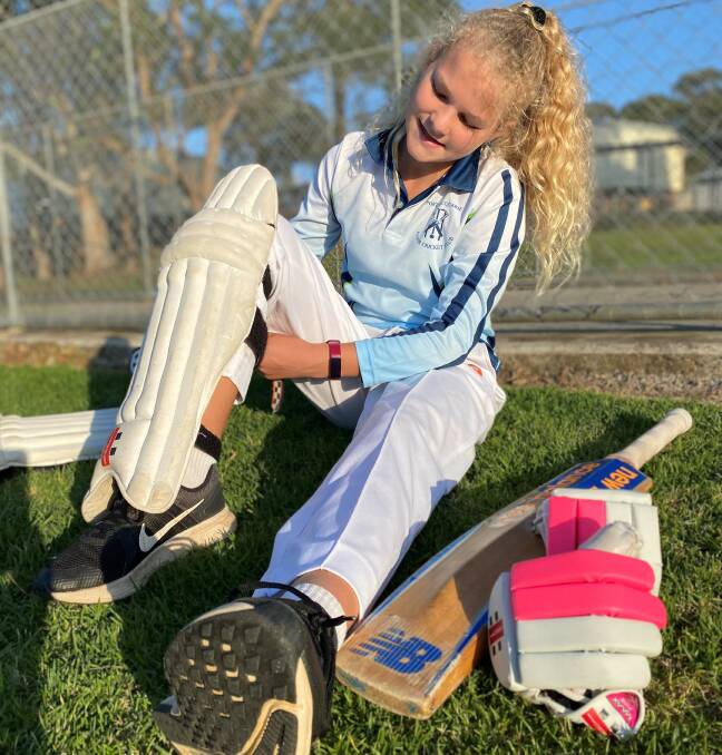 SEASON START: Port Macquarie's Lane Jordan getting ready for the under 14s competition to get underway on October 30. Picture: Supplied/Port Macquarie Junior Cricket Club.