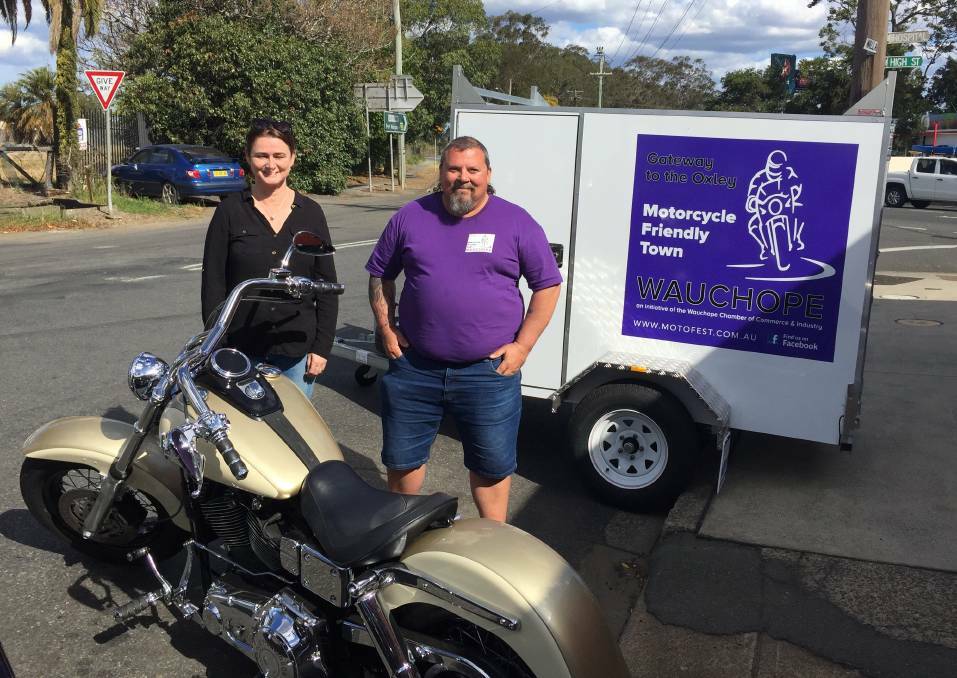 REVVING DOWN: Moto Fest organisers Jenny Pursehouse and Todd Taylor preparing for MOTO FEST WAUCHOPE in 2019.