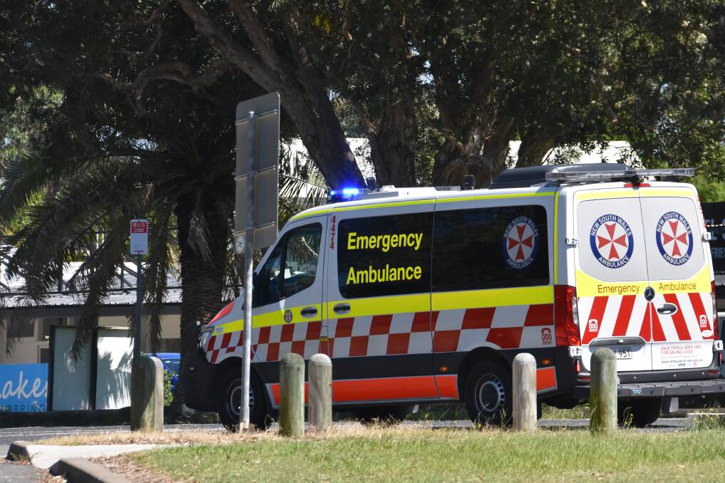 NEW STATION ON THE WAY: An ambulance at Lake Cathie.