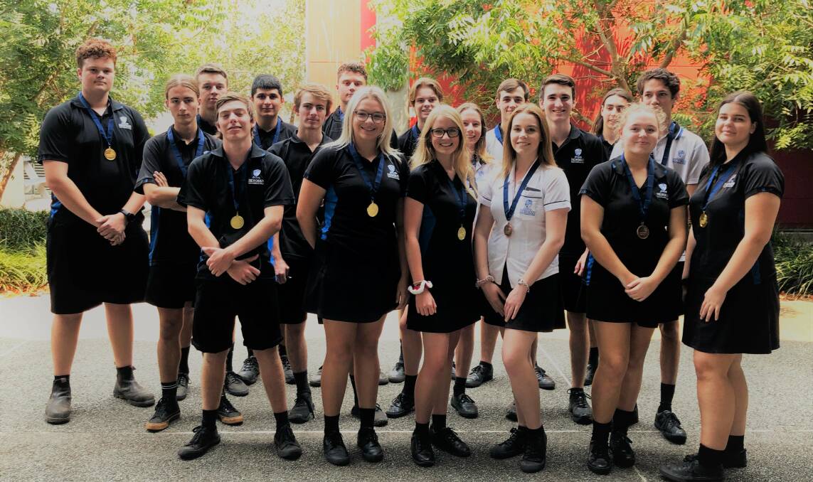 CONGRATULATIONS: Newman COllege medal winners for 2019. Photo: Supplied/Newman College.