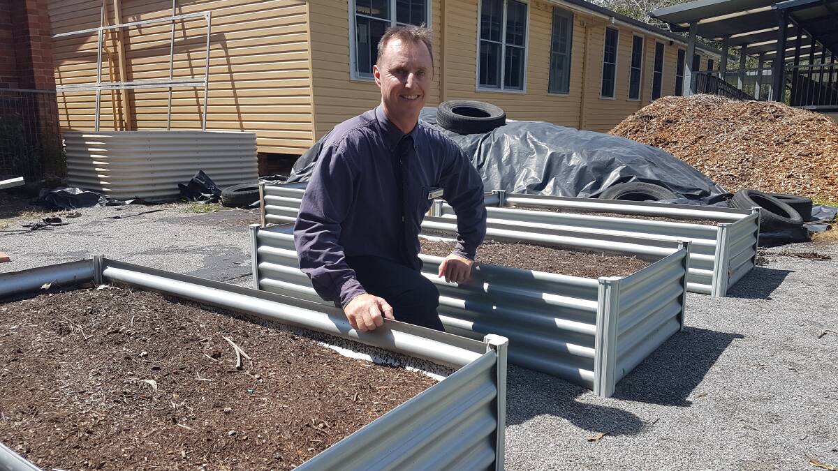 From planter box to plate: Telegraph Point Public principal Duncan Adams said the school would be commencing a healthy eating partnership, school veggie garden and Fresh Fruit Friday.