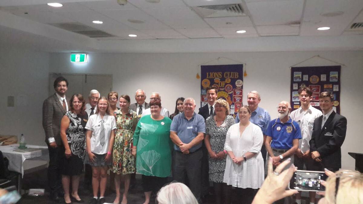 YOUTH OF THE YEAR QUEST: Participants, judges and organisers. Photo: Supplied/Tacking Point Lions Club.