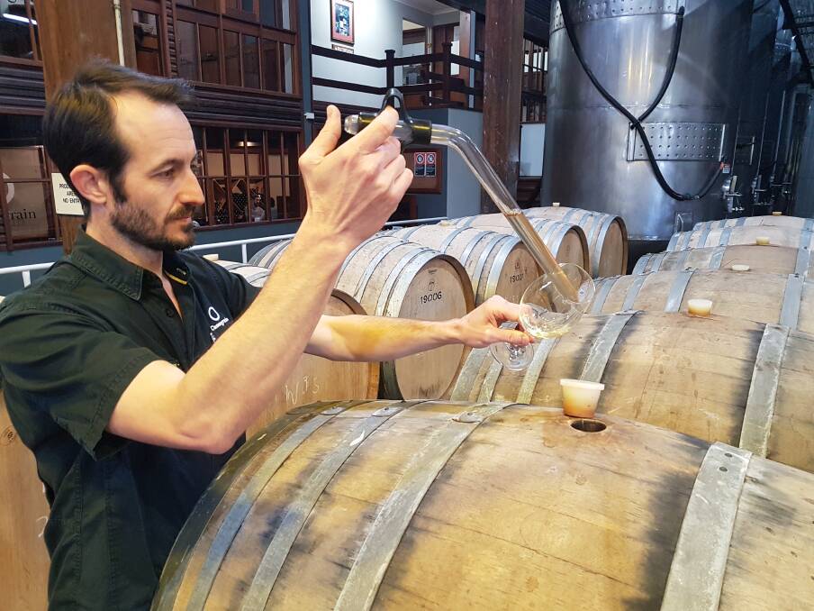 DRAWING WINE: Cassegrain Wines senior winemaker Alex Cassegrain.