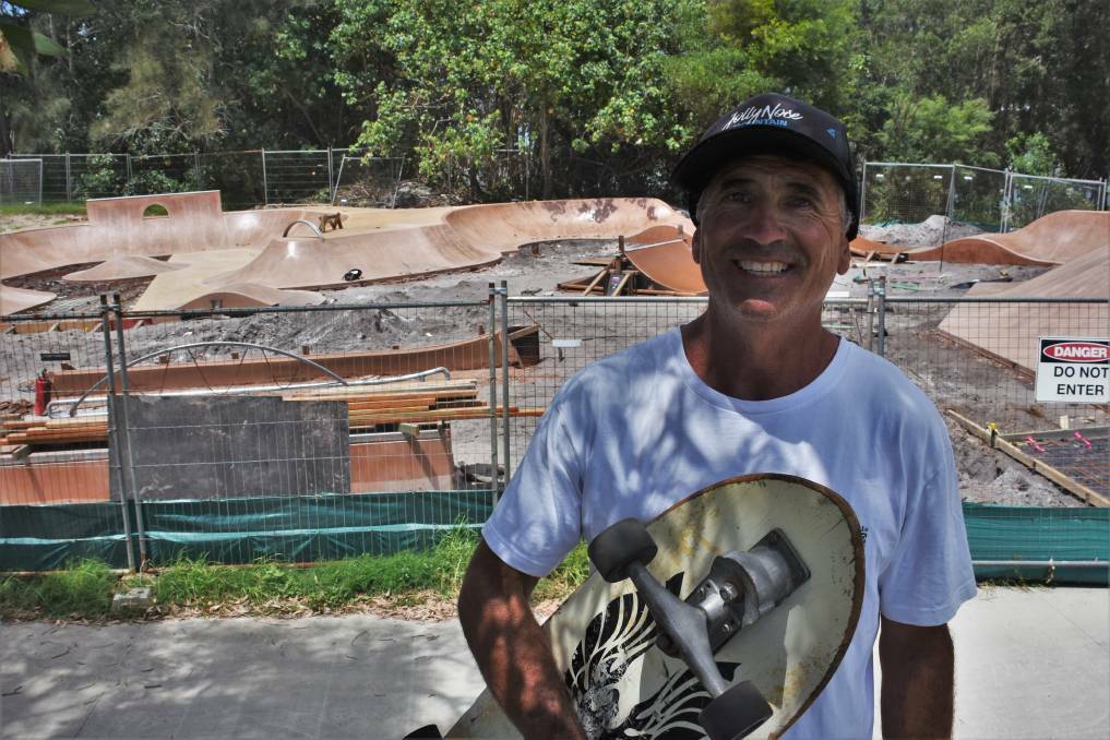  20 YEARS IN THE MAKING: Lake Cathie Skate Park Project president Mick Fullbrook.