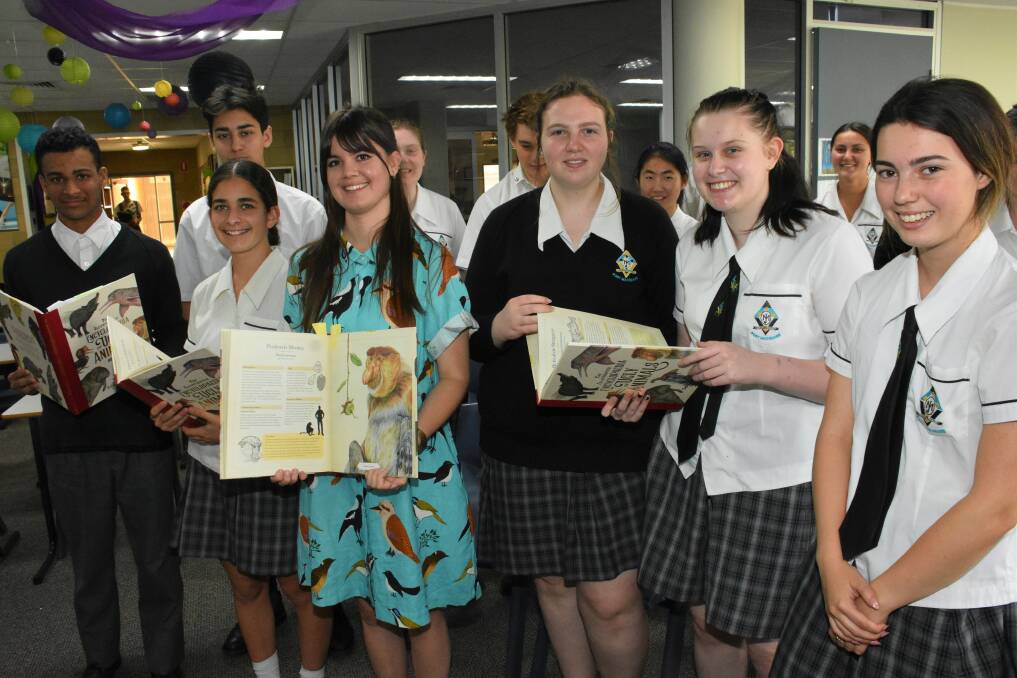 UNUSUAL AND EXTRAORDINARY: Author Sami Bayly chats with St Joseph's Regional College students.