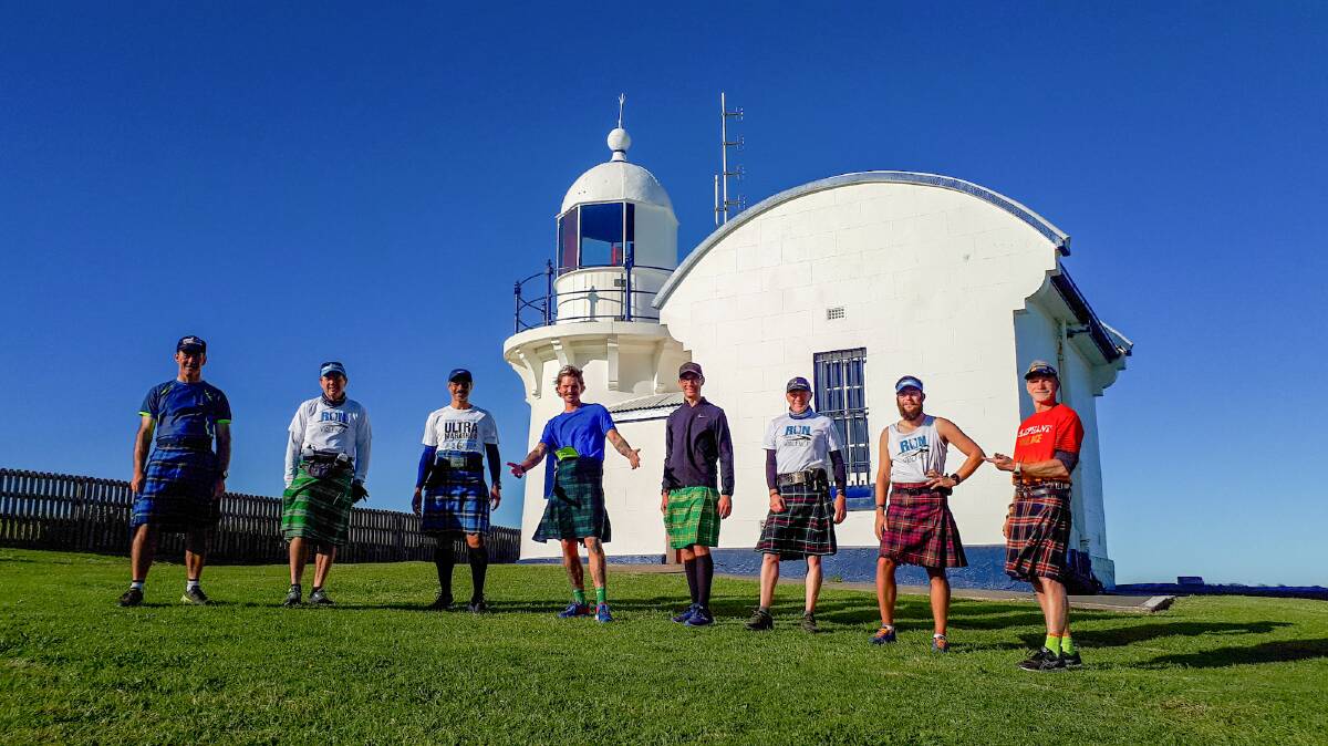 RAISING AWARENESS: Port Macquarie's League of Kilted Athletes on track for new record. Photo: Supplied.