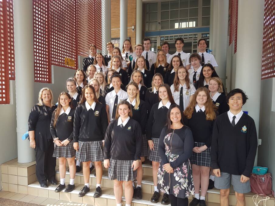 A DAY IN COURT: Legal studies students at the Port Macquarie Court House on September 12.