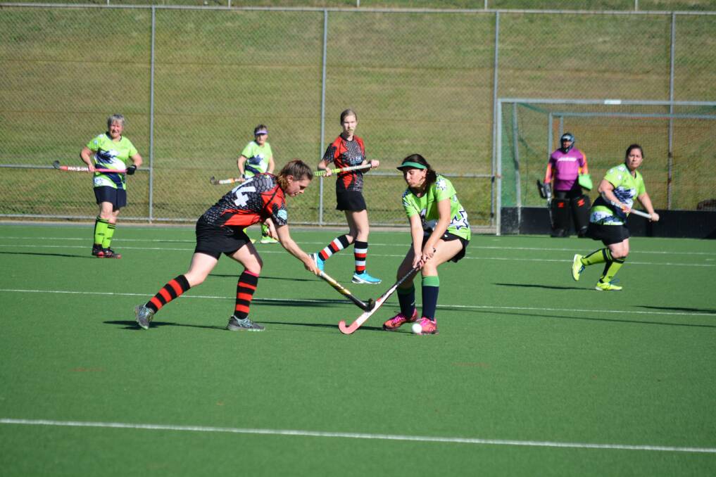 OPEN WOMENS MATCH: Camden Haven move into attack during the match on August 8. Photo: Simon Thresher.