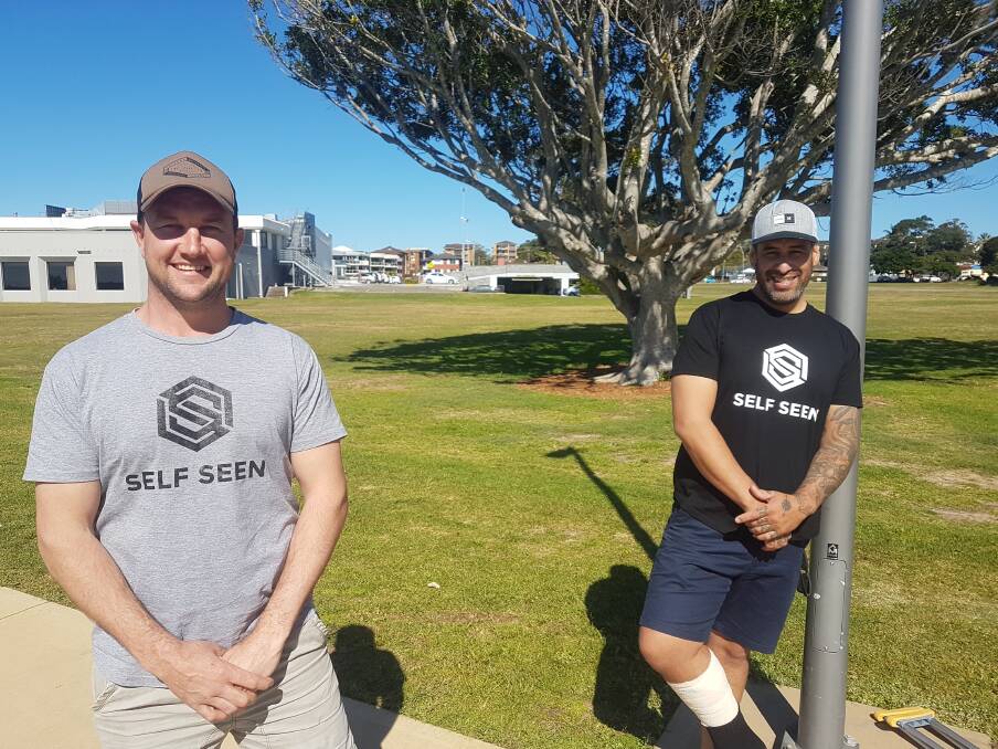 ON THE ROAD TO SELF IMPROVEMENT: Eli Ihaia (right) and Ben Cudmore at Westport Park in Port Macquarie.