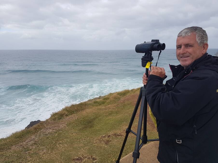 Whale census day: ORRCA Rescue Manager Leigh Mansfield.
