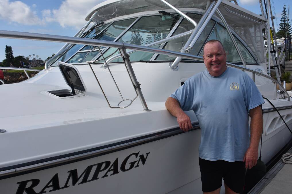 VISITING COMPETITOR: Shellharbour angler Steve Lamond is competing in his second year.