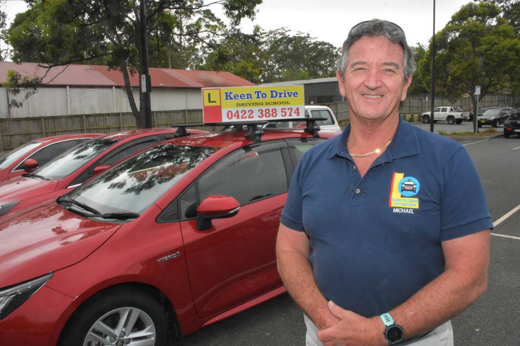 LEARNER DRIVERS NEED SPACE: Keen to Drive instructor Michael Treneman in Port Macquarie.