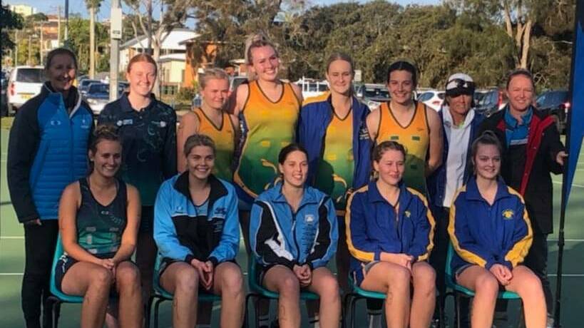 SELECTED: Jasmine Hyde and Cian Leahy were selected in the 2020 Regional League State Cup team. Photo: Hastings Valley Netball Association.