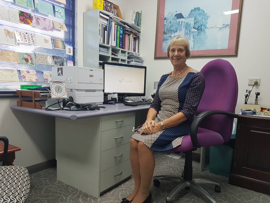 At work: Doctor Nanette Walpole at her desk in the Port Family Practice on Lord Street.