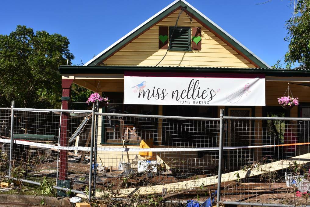 Big job ahead: Jenelle Nosworthy feels humbled by the response to the GoFundMe campaign to help rebuild and repair Miss Nellie's Cafe. Photo: Rob Dougherty.