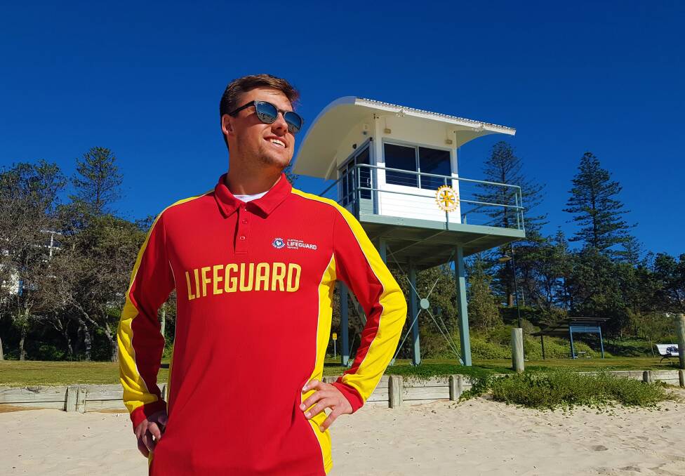ON PATROL: Blake Polverino is the Port Macquarie-Hastings Lifeguard of the Year for 2019. Photo: Robert Dougherty.