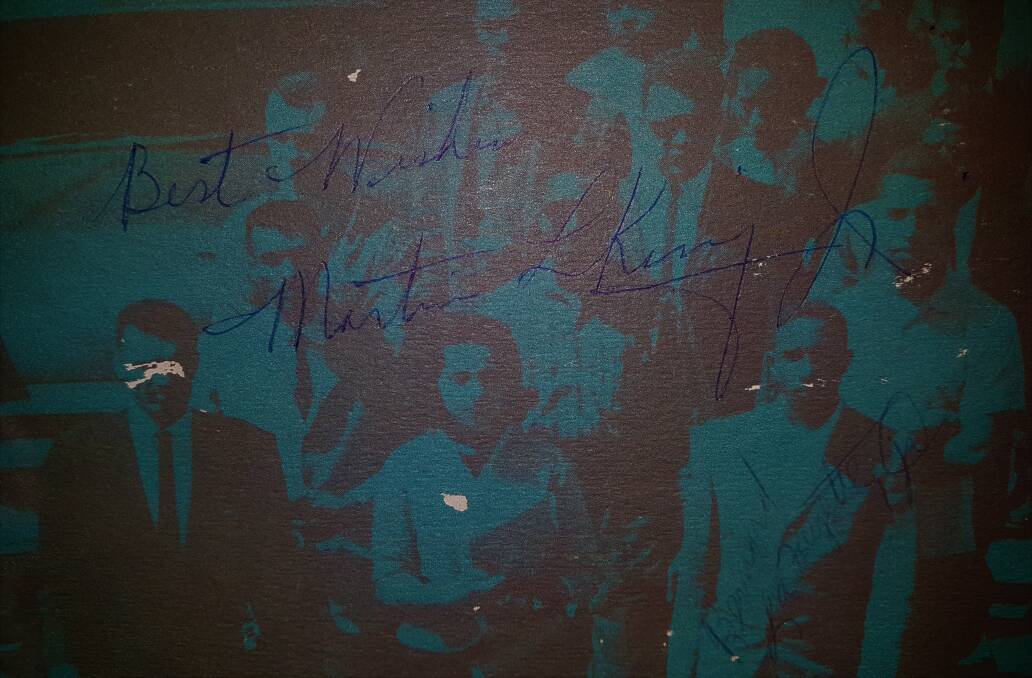 Signed and sealed: A signature from Martin Luther King on the record.