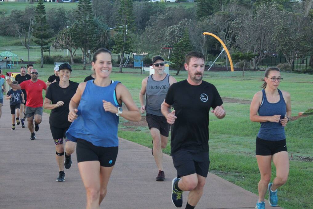 COMING BACK: Port Macquarie Parkrun participants at an event on March 14.