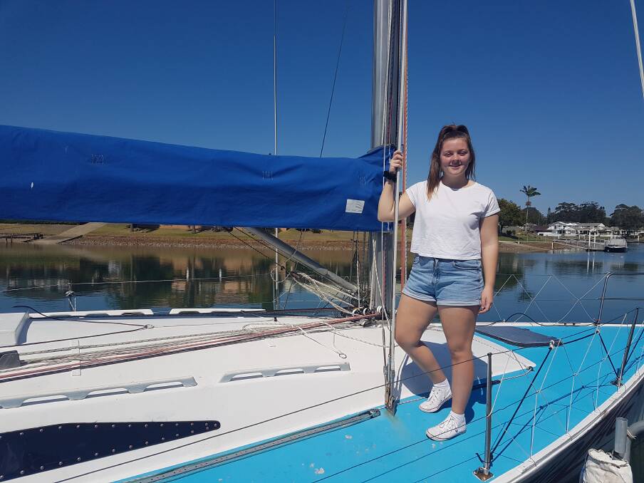SETTING SAIL: Seventeen year-old Hastings Secondary College student Madisan Rogers in Port Macquarie.