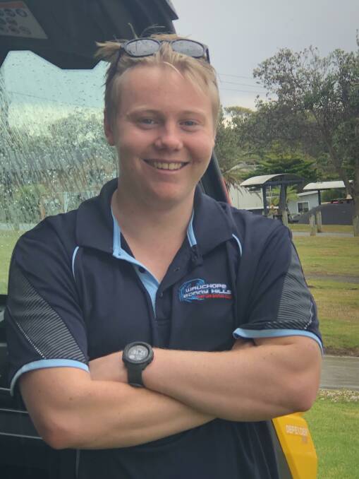 FRESH FACE: Flynn Charge is the first aid officer for the Wauchope-Bonny Hills Surf Life Saving Club. Photo: WBHSLSC.