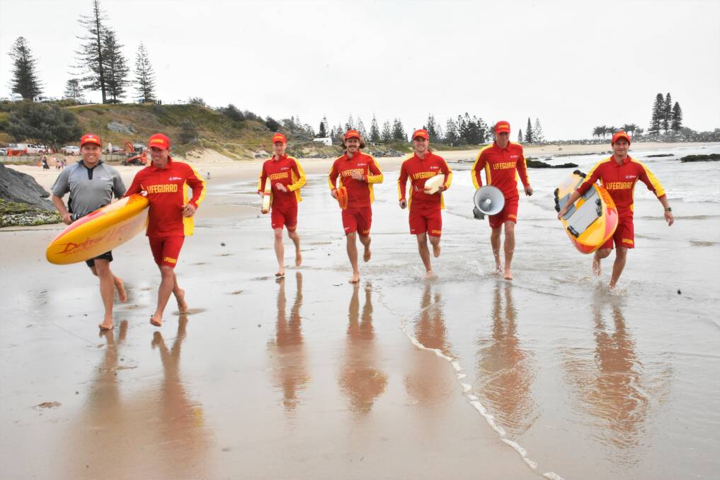 SURFS UP FOR LOCAL LIFEGUARDS: Port Macquarie-Hastings lifeguards at Town Beach.