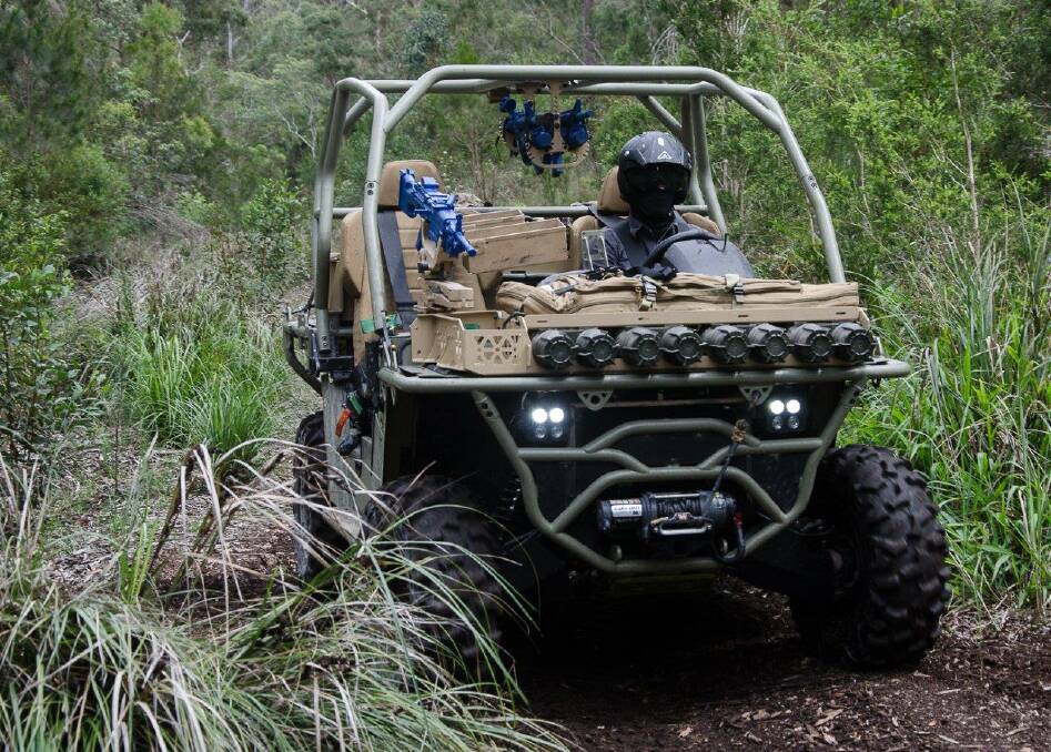 TOUGH MACHINE: Bale Defence has been awarded an $8.47 million contract to deliver 40 rough terrain vehicles. Photo: Supplied/Bale Defence.