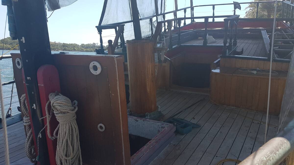 Aquatic reno: The Junk now features new curtains, new upholstery, new wiring while the motor has been overhauled.