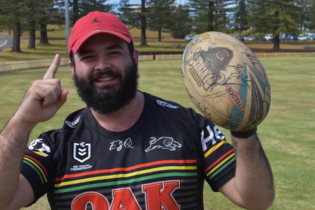 READY FOR GAME DAY: Penrith Panthers super-fan Nathan Cassar-Scott.
