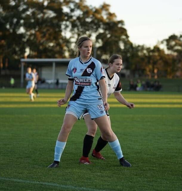 ON TARGET: Chelsea Hall at this seasons WPL First Grade. Photo: Supplied.