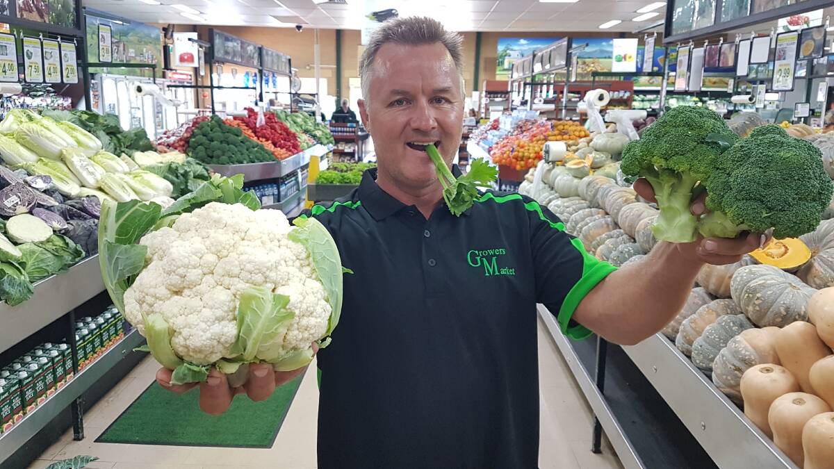 Heated veg: Port Macquarie Growers Market's Mike Cusato said a vegetable shortage perfect storm was occurring.