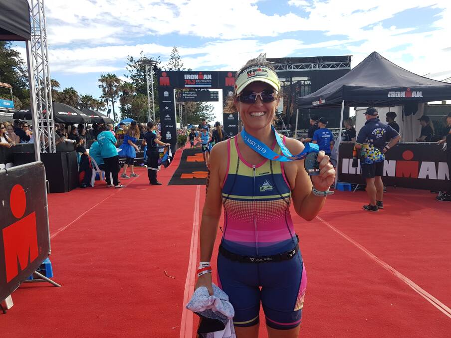 Completed: Ironman 70.3 finisher and Port Macquarie triathlete Lisa Anderson.