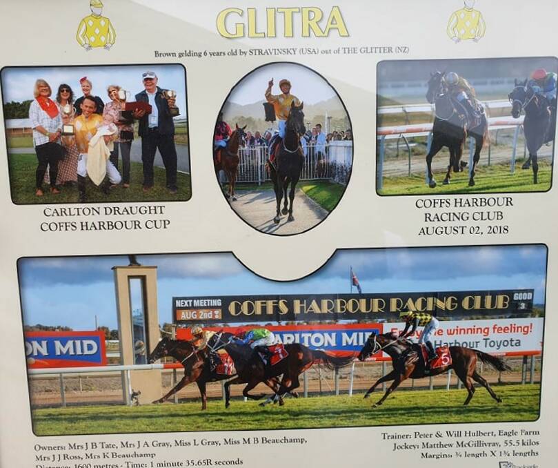 FIRM FAVOURITE: Glitra winning the Coffs Harbour Cup in 2018. Photo: Supplied/Jan Tate.