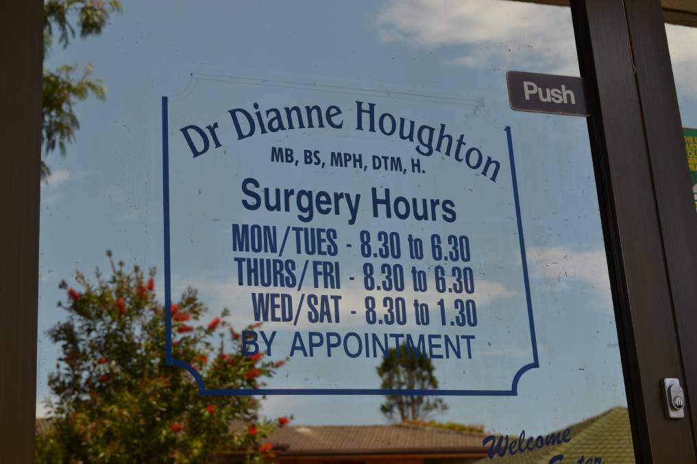 Dr Houghton's closed surgery.