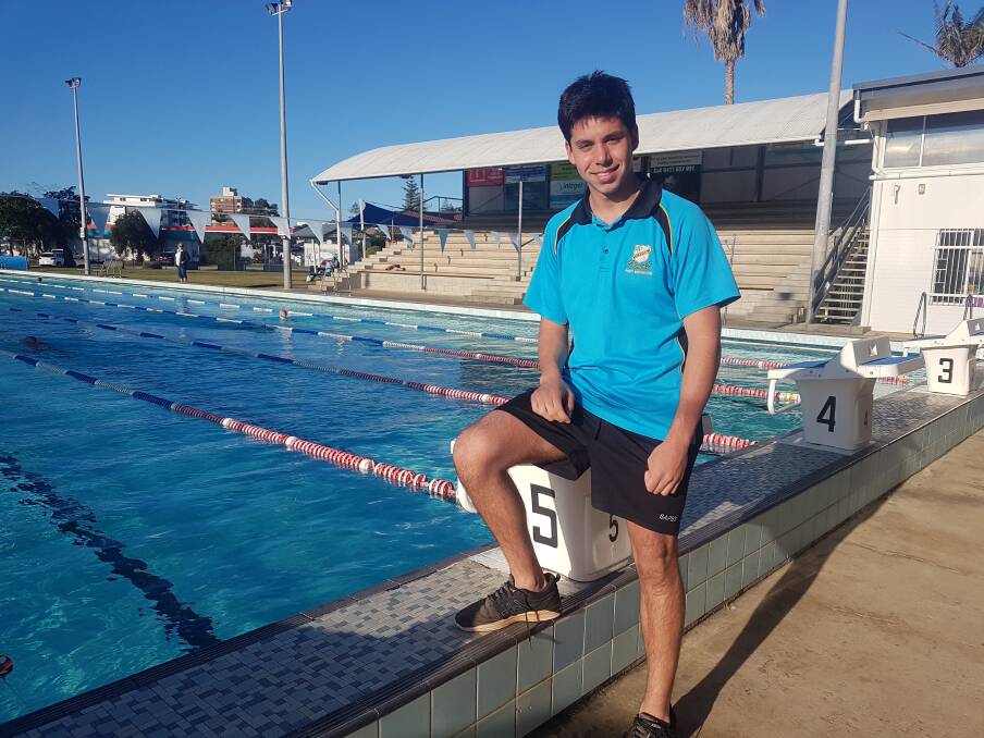 STUDENT SWIMMER: Nathan Smith is considering a move from Port Macquarie.