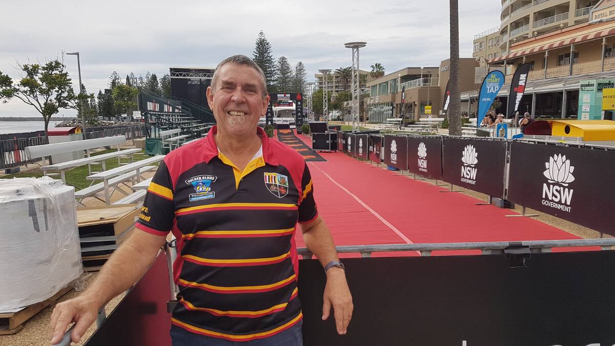 Ironman Port Macquarie: Golden Oldies Rugby Union committee member Leon Anderson.