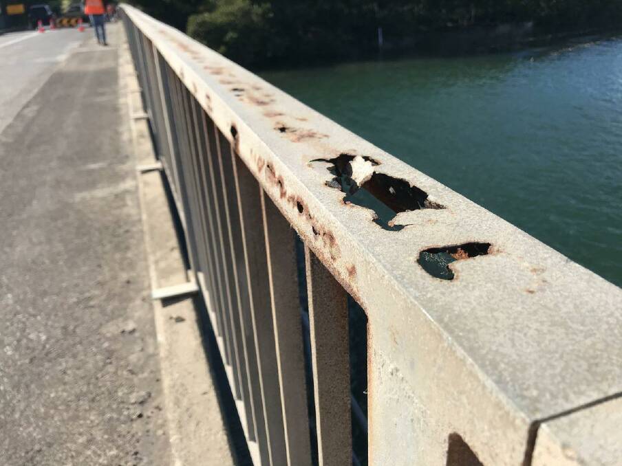 UPGRADES: Safety improvements and new steel balustrades are planned for Dunbogan Bridge. Photo: Port Macquarie-Hastings Council.