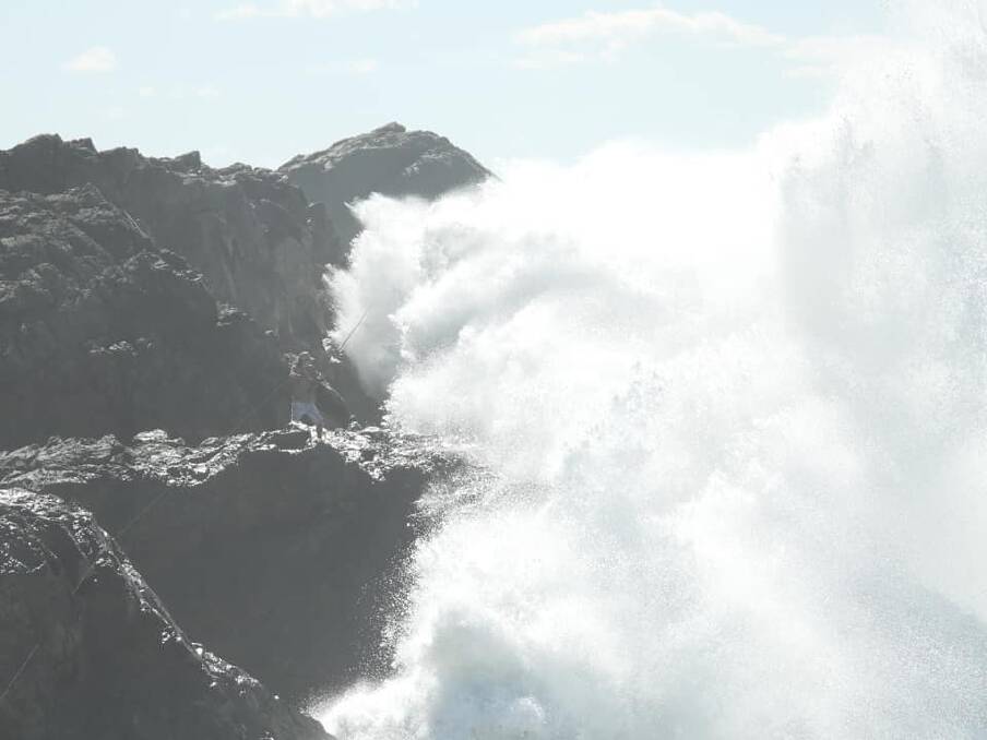 Dangerous conditions at Lighthouse beach on Wednesday. Photo: David Wooden / supplied by Port Macquarie ALS Lifeguards