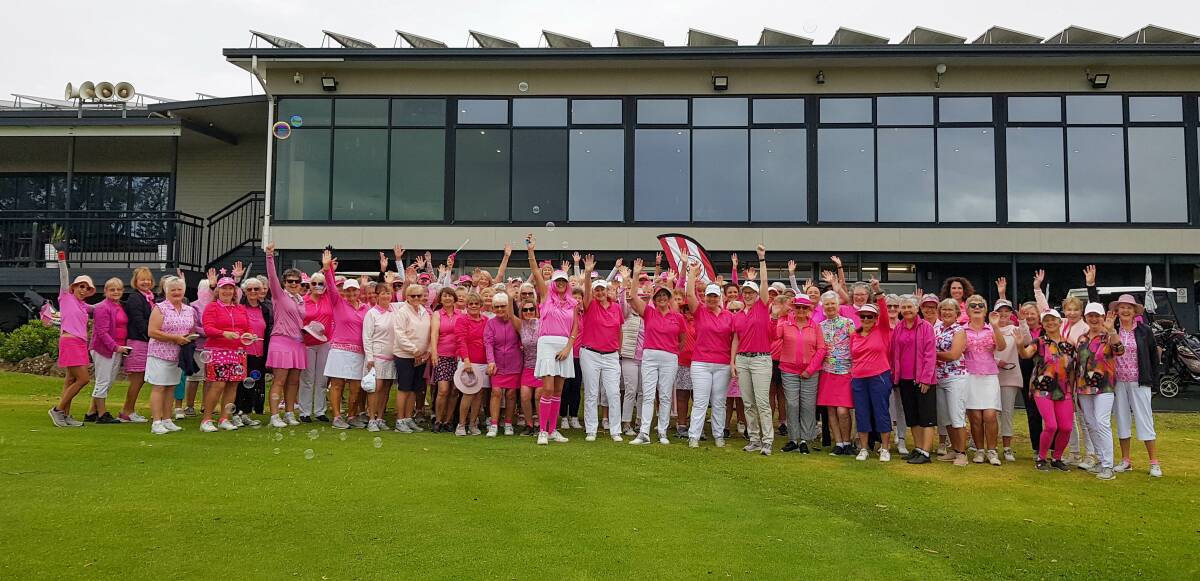 A record field of 143 women, ready to tee off in Wednesdays Port Macquarie Womens Golf Club Charity Golf Day for Breast Cancer. Picture supplied