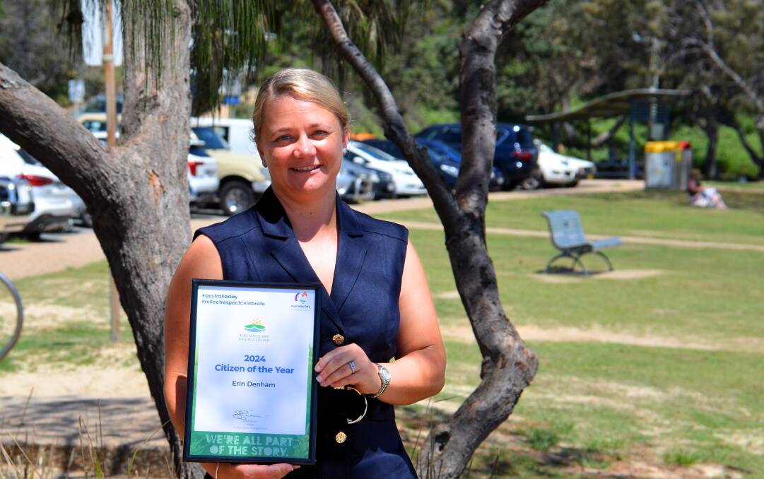 Port Macquarie-Hastings Citizen of the Year for 2024 Erin Denham. Picture by Ruby Pascoe