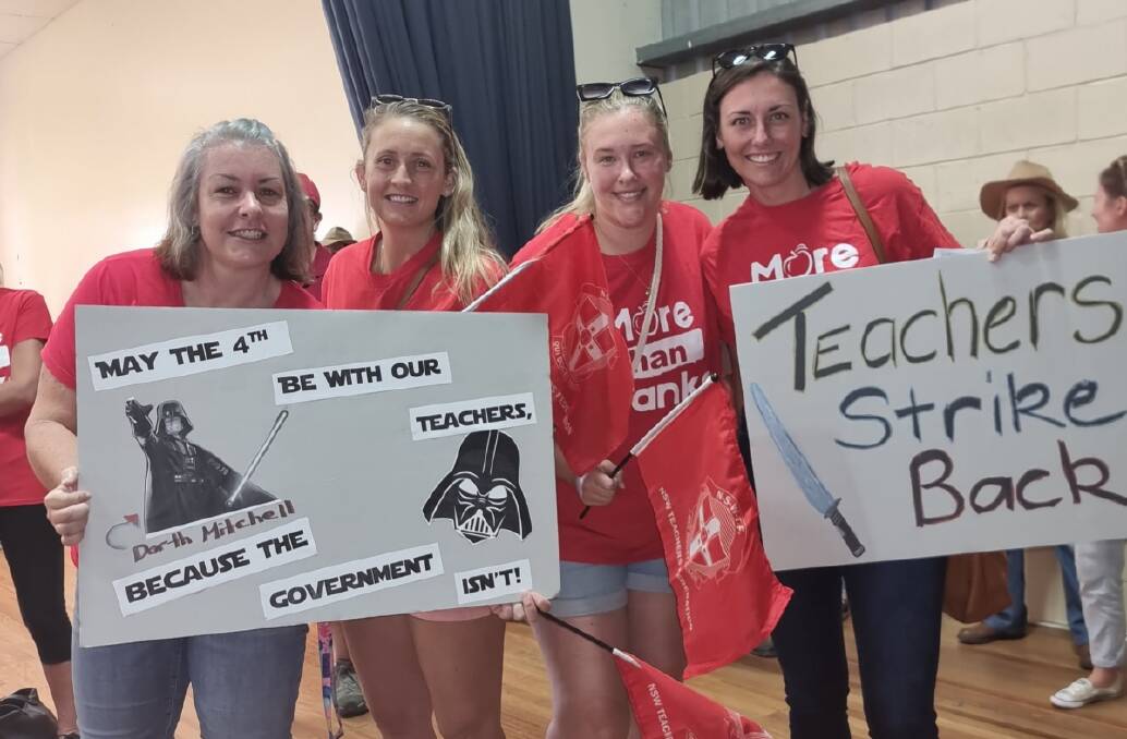 Teachers will hold a rally and march in Port Macquarie on June 30. Photo: NSW Teachers Federation