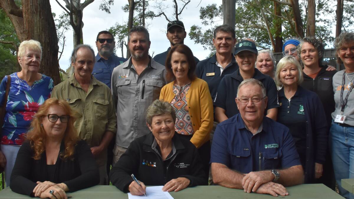 The alliance was officially signed at Port Macquarie Koala Hospital on Friday, May 3. Picture by Ruby Pascoe