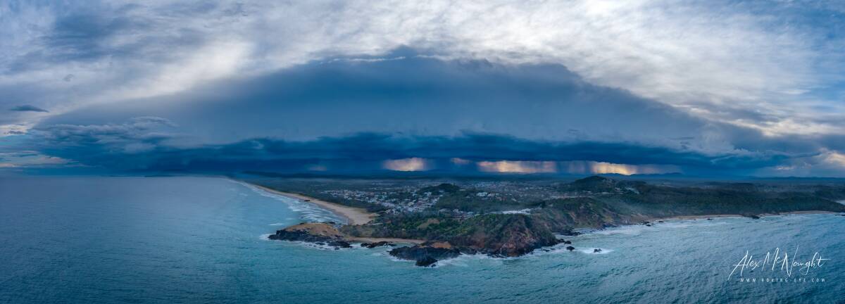 Storm over Port Macquarie on October 1. Photo: Alex McNaught