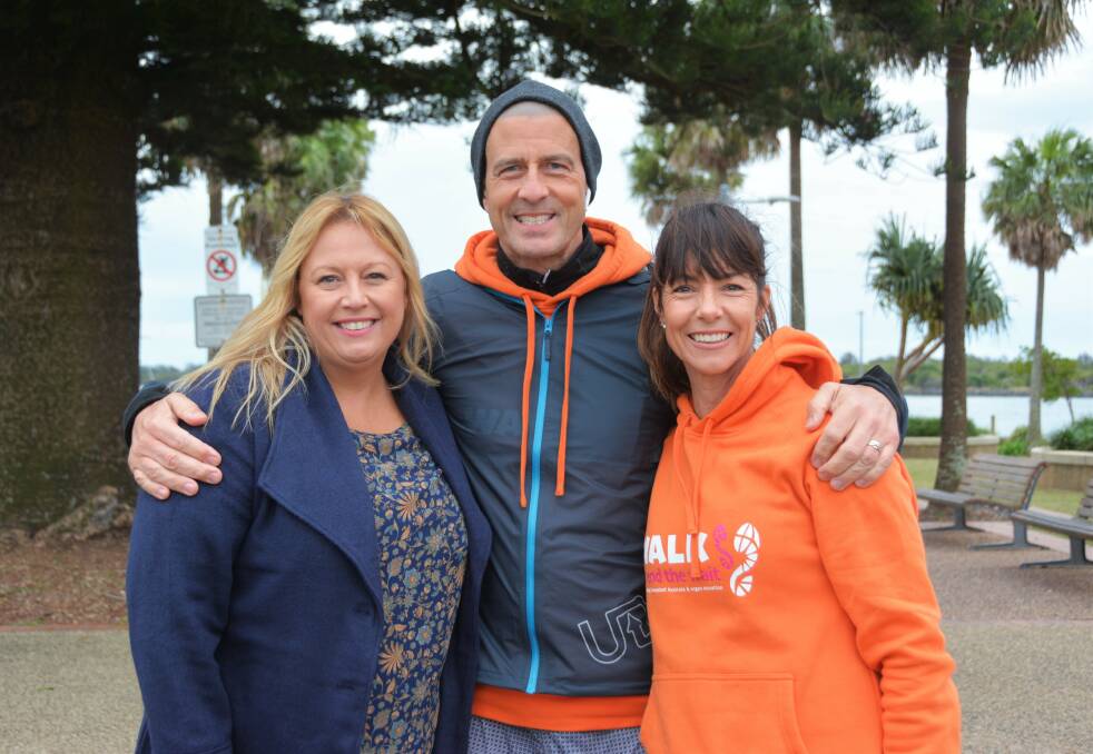 Saving a life: Port Macquarie-Hastings mayor Peta Pinson with Gordon and Karen Rutty. 