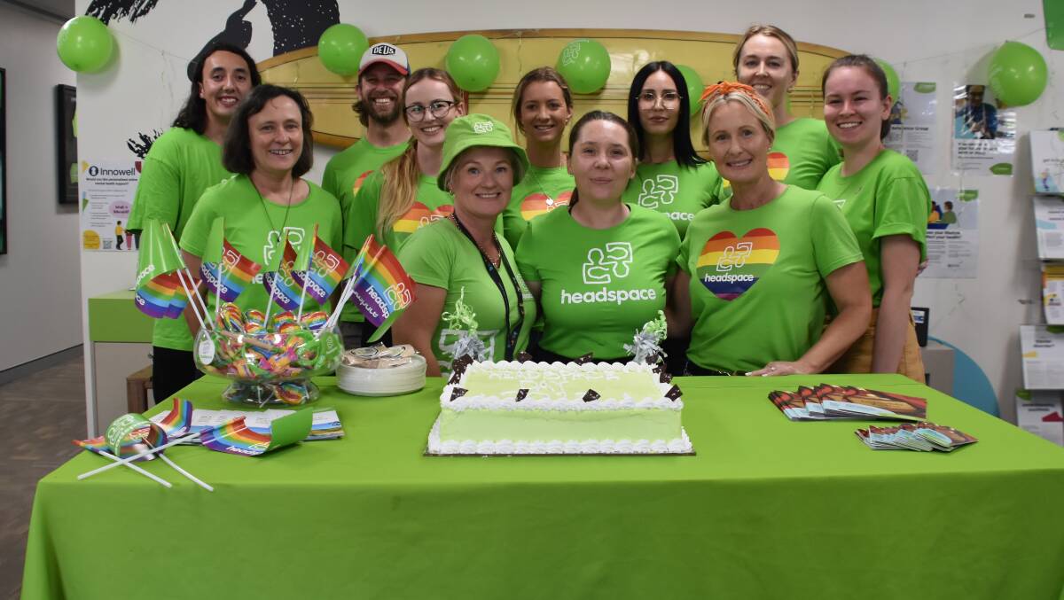 The team from Headspace Port Macquarie celebrating national Headspace Day. Picture by Ruby Pascoe
