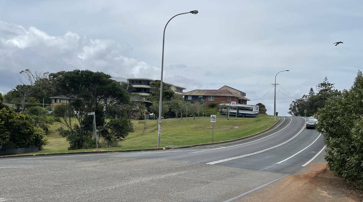 The block of land owned by council on Pacific Drive. 