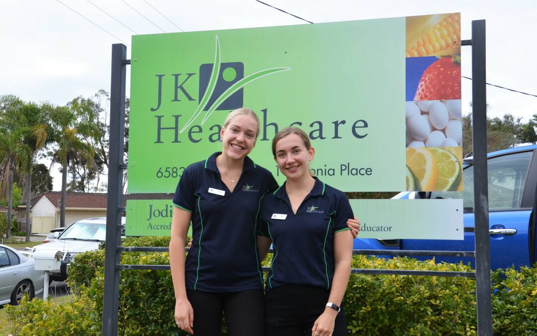 Accredited practicing dietitians at JK Healthcare Abbey Sissian and Lily Leighton. Photo: Ruby Pascoe