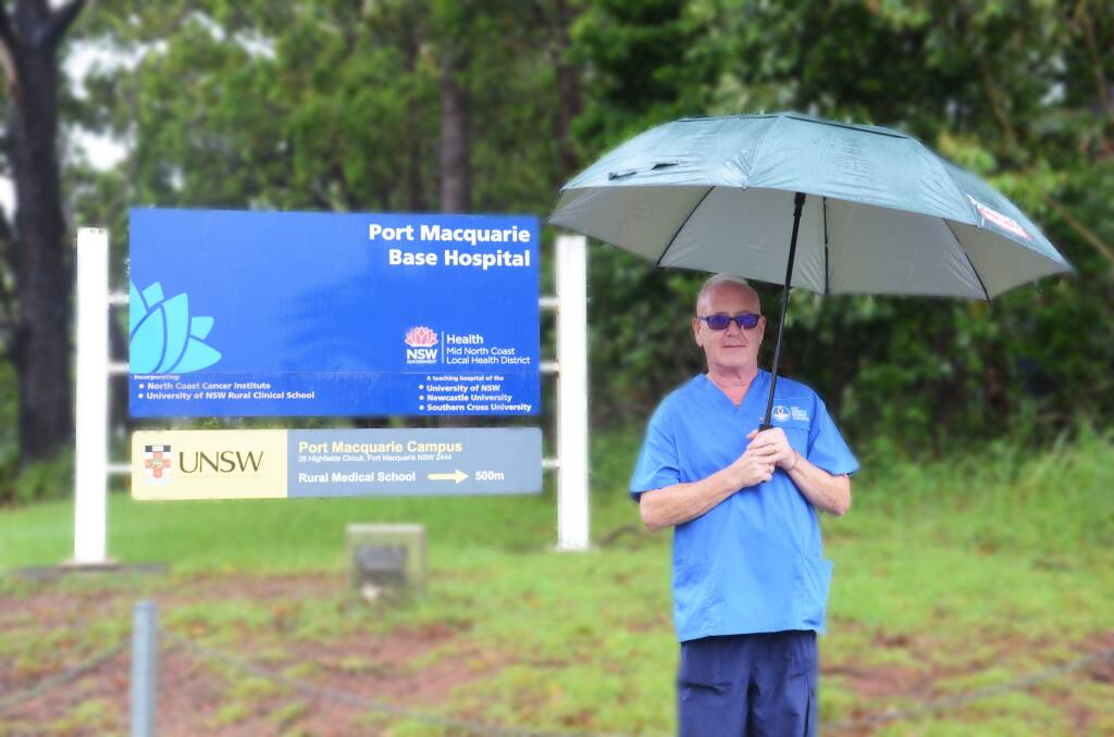 President of the NSW Nurses and Midwives Association Port Macquarie Base Hospital branch Mark Brennan.