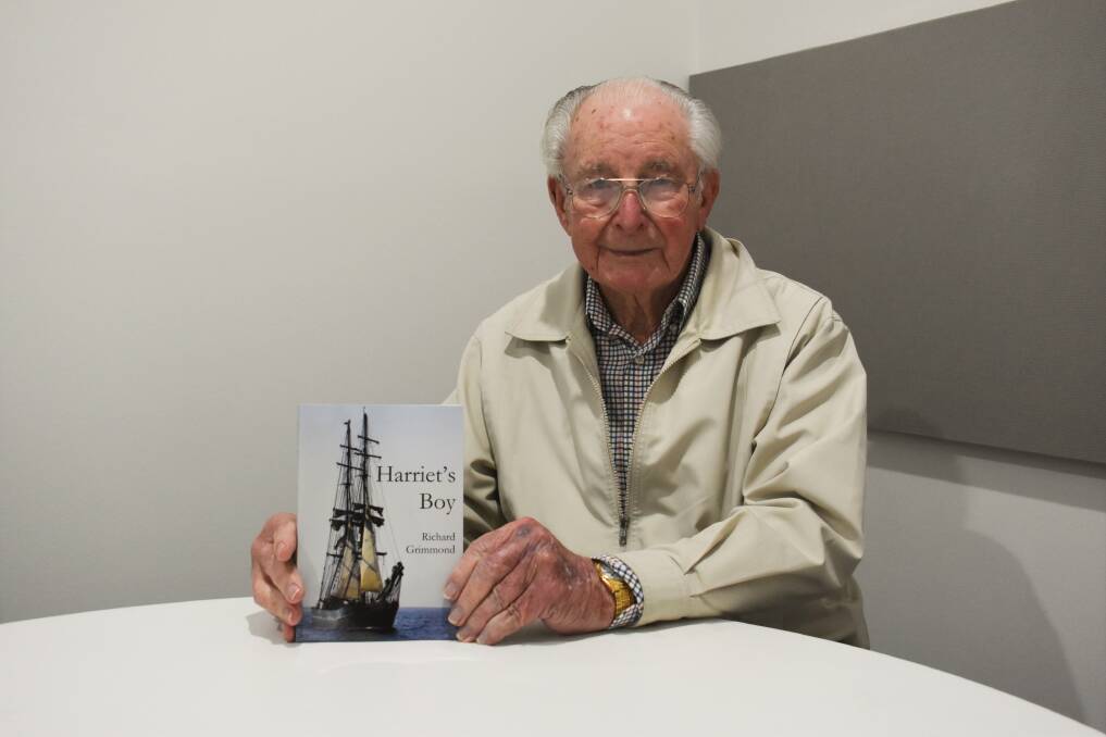 Pen to paper: Richard Grimmond has released his novel Harriet's Boy at the age of 94. 